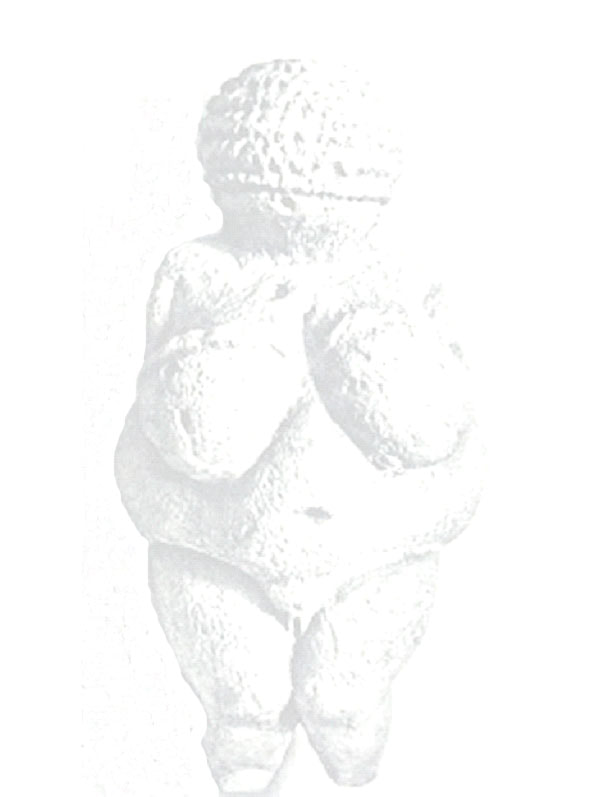 A picture of the Venus of Willendorf or Woman of Willendorf, the 25,000 year old limestone fertility sculpture found in Austria in 1908. 